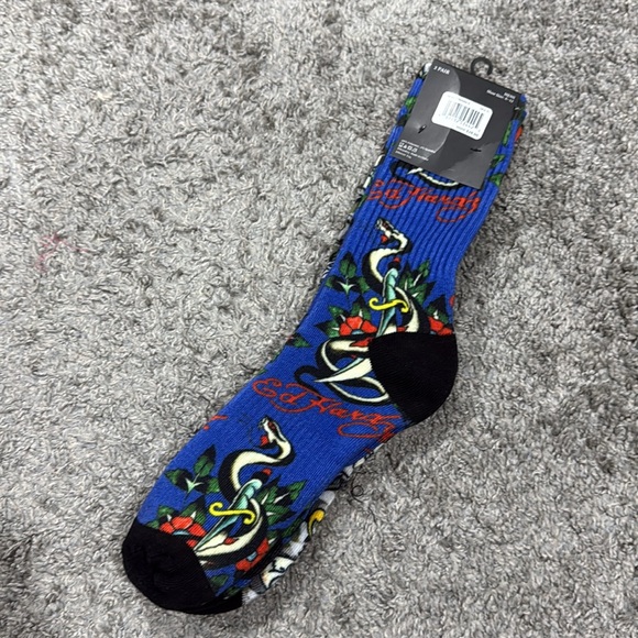 NWT Ed Hardy Men Print Socks Shoe 6-12 - Picture 2 of 2